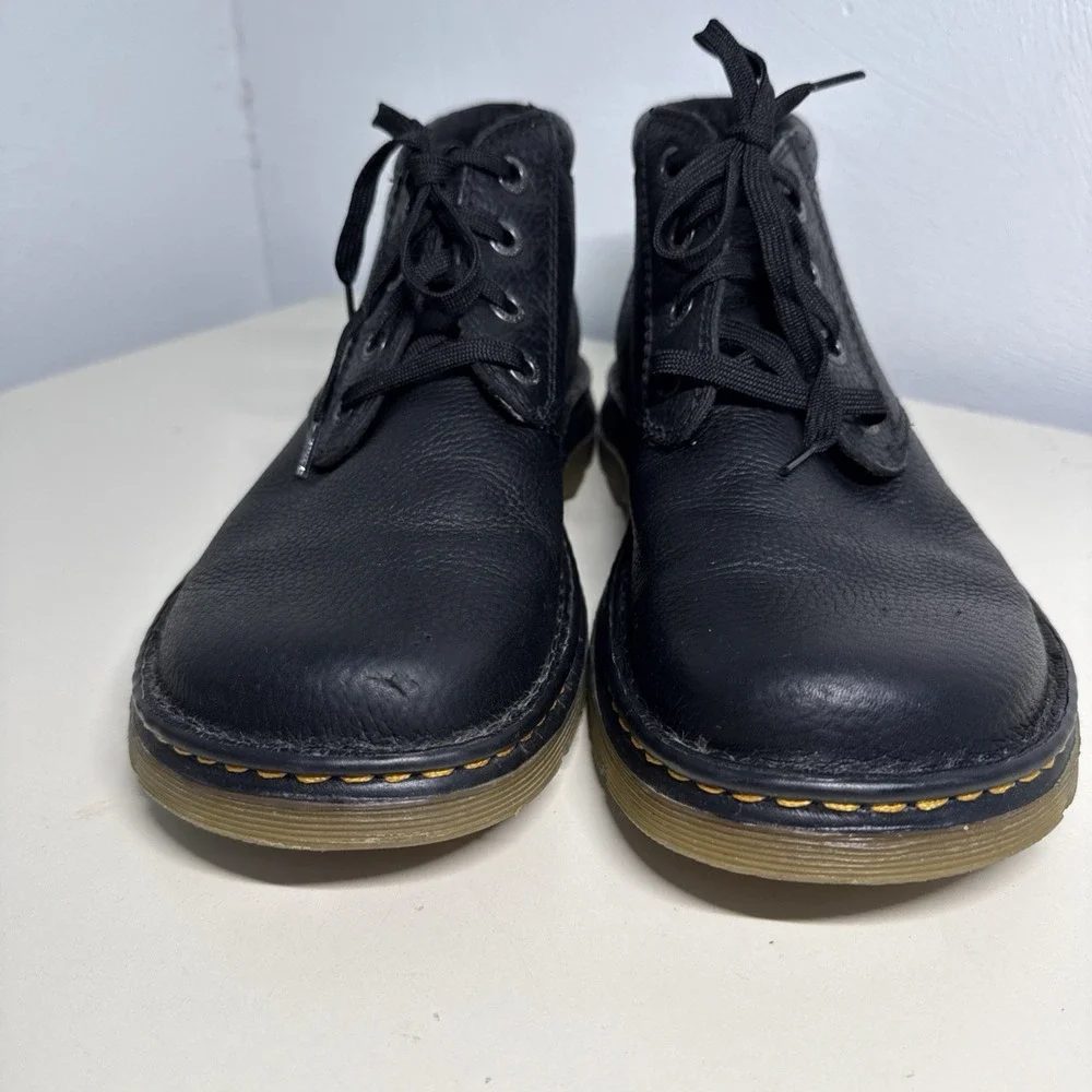 Dr. Martens Black Leather RICO Chukka Ankle Boots Lace-Up Round Toe Men's US 11